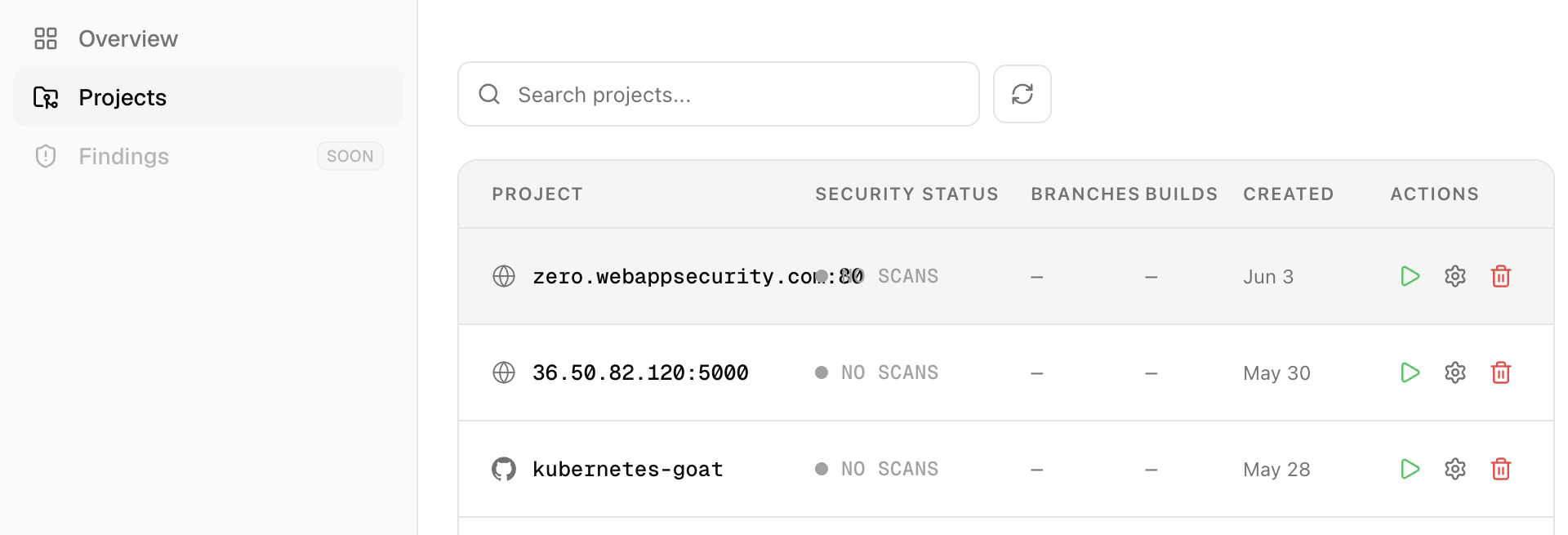 Project Settings